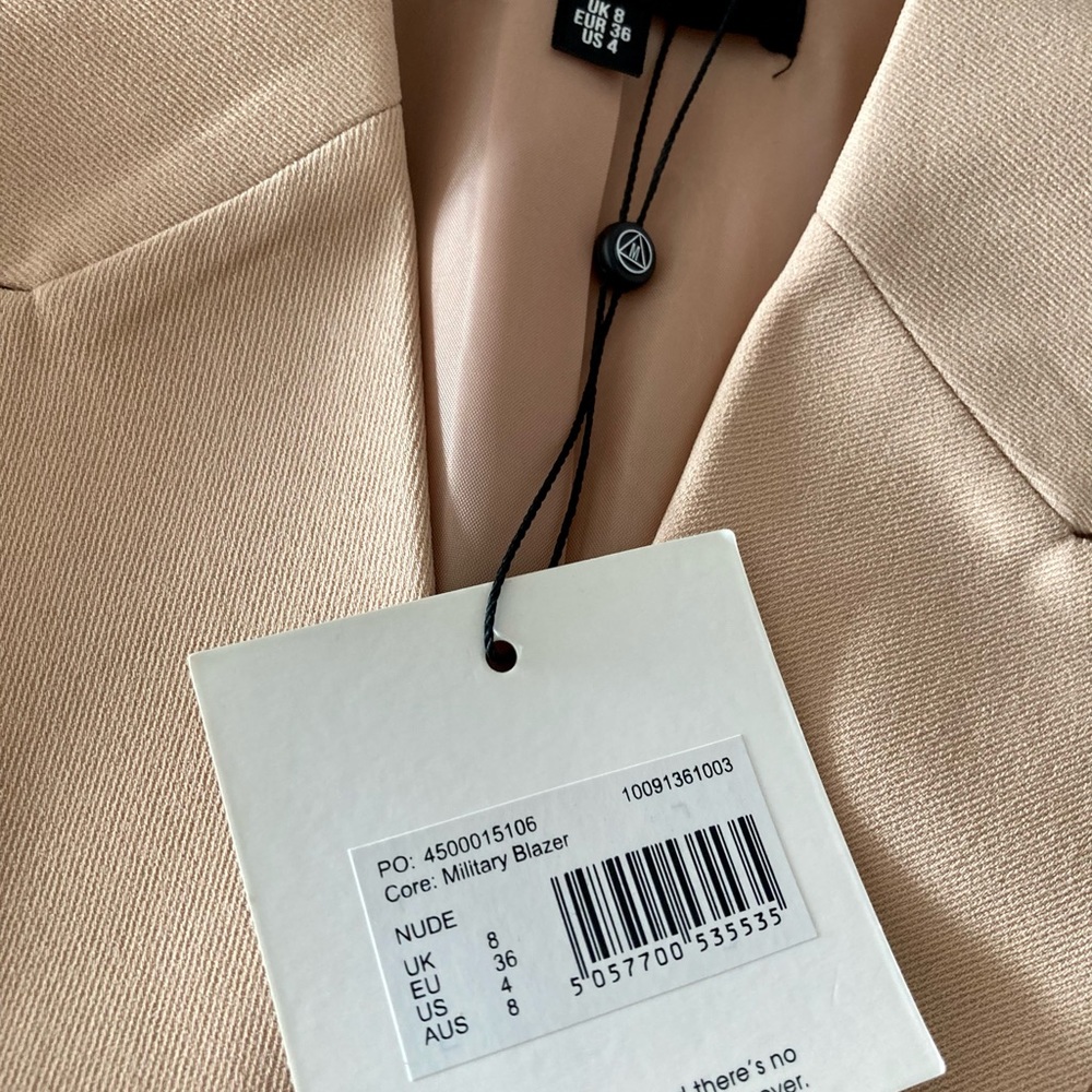 Missguided Military Style Blazer size 4 - Picture 6 of 11